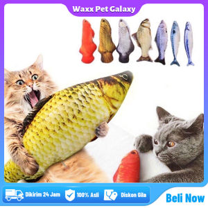 Mainan Kucing Bentuk Ikan Dan Catnip Mainan Boneka Tahan Gigitan Mainan Kucing