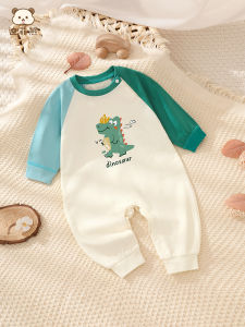 Newborn Baby Clothes Spring Autumn Newborn Baby Romper Suit Early Autumn Sleepwear Crawling Suit Pure Cotton Cartoon Style