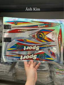 Bộ tem dán xe đạp leo núi Sport Ánh Kim hàng nhập Thái Lan chất lượng cao dành trang trí riêng cho dòng xe này tem màu sắc cực đẹp và bền giá bán cực tốt bán lẻ như bán sỉ