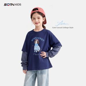 SQTN.KIDS | Spring and Autumn New Design Girls T-shirt