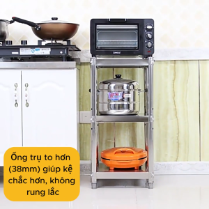 Kệ Inox Đa Năng 3 4 5 Tầng – Kệ Nhà Bếp Để Xoong Nồi Nồi Cơm Điện Lò Vi Sóng Gia Vị Đồ Dùng Nhà Bếp