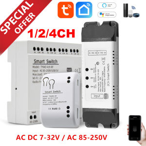 Tuya WiFi Smart Garage Door Opener Switch Sliding Gate Controller 12V 24V 220V Work With Alexa Google Home SmartLife APP Control