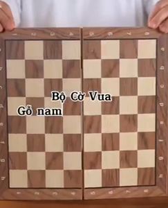 Cờ vua bằng gỗ có nam châm cao cấp sang trọng có thể gấp gọn