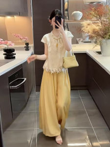 XUECAIQI | Elegant Chinese Style Loose Outfit Two-Piece Set