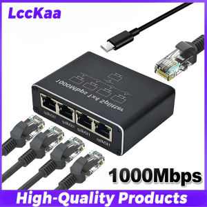 Gigabit Ethernet Switch Ethernet Splitter 1 To 2/3/4 1000Mbps Rj45 Splitter LAN Gigabit Extension Adapter for Router PC Laptop