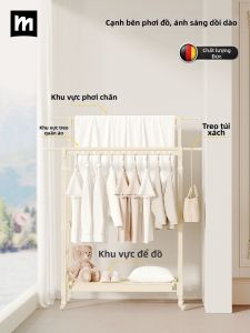 MINGZHI | Foldable & Extendable Small Side Floor Standing Clothes Drying Rack