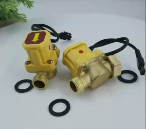 3/4-1/2 Brass Water Flow Switch 220V DN15/20/25 For Water Air Fuels Gas Ball Valve Electric Soleno Booster Pump
