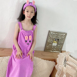 Khăn Tắm Trẻ Em Bằng Cotton Nguyên Chất Thấm Hút Nhanh Khô Có Dây Đeo Khăn Choàng Tắm Cho Bé Trai Và Bé Gái Dùng Tại Nhà
