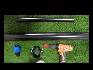 2pcs PE Compression Saddle Clamp 50mm Drain Saddle Valve Clamp