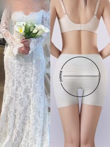 MiiOW | กางเกงชั้นในเสริมหน้าท้องแบบไร้ตะเข็บสำหรับใส่กับชุดฮ่องกงและชุดแต่งงาน ทรงสามในหนึ่ง กางเกงขาสั้นเอวสูง สวมใส่สบาย