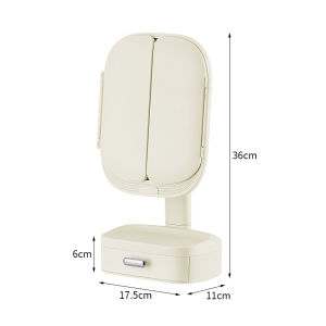 Lighted Smart Brightening Vanity Mirror With Drawer
