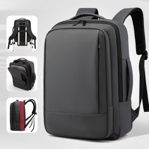 Mens Multifunctional Waterproof Computer Backpack Large Capacity Business Casual Travel USB Expansion Bag for Business Trips