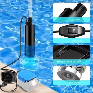 ปั๊มน้ําสําหรับ Makita 18V Li-Ion แบตเตอรี่ขับเคลื่อน Deep Well Submersible Water Pump สําหรับ GardenCampingKiddie Pool