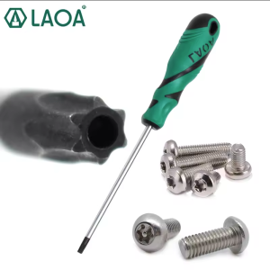 LAOA 1PC Torx Screwdriver Sets S2 Middle hole Torx Hexangular Screwdriver Bolt Driver Special Screwdrivers