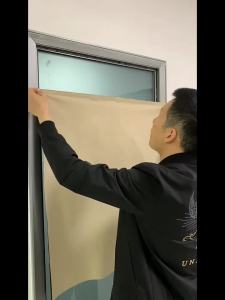ZHUOLESHI | Easy Self-Adhesive Full Blackout Sunscreen Curtain Fabric