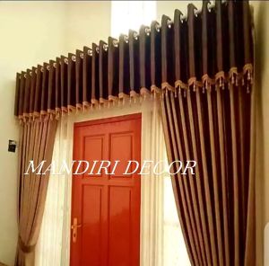 Gorden Poni smokring 1 Set Bahan Blackout Import Premium Jendela Dan Pintu Minimalis Murah Tapi Mewah