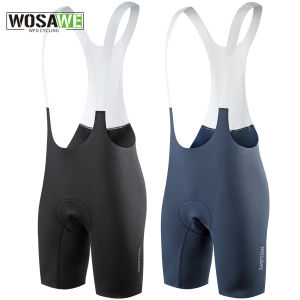 WOSAWE Nam Đi Xe Đạp Yếm Quần Short Thoáng Khí MTB Xe Đạp Đường Bộ Quần Mùa Hè Đua Quần Short Co Giãn Giao Diện Phù Hợp Với Kích Thước Polyester