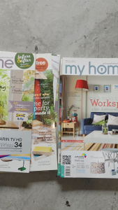 นิตยสาร my home และ Room มือ2สภาพใหม่เก็บในตู้โชว์อย่างดีมีแค่ปีละ1เล่มเท่านั้น