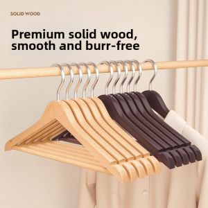 Home Non-slip Scratch-free Wooden Hangers