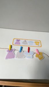 Busy Page Menjemur Baju Pretend Play