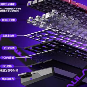 AULA | Customizable Wired Magnetic Axis Mechanical Keyboard for Gaming