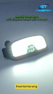 Senter Cas Kepala Headlamp LED Dengan Cahaya Super Terang 5 Mode Tahan Lama Free USB - TMG14