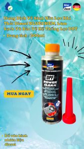 Dung Dịch Vệ Sinh Bầu Lọc Khí Thải Diesel BLUECHEM Làm Sạch Và Bảo Vệ Hệ Thống Lọc DPF - Diesel Particular Filter Power Cleaner - 300ml