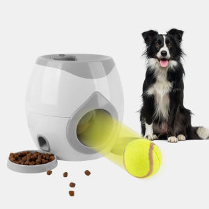 Automatic Dog Ball Launcher Interactive Fetch Machine for Indoor Outdoor Pet Training Toy with Mental Stimulation