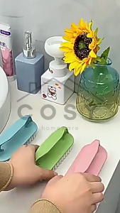 COSY Sikat Plastik Tangan Lantai Kamar Mandi Toilet Alat Cuci Baju Gagang Wastafel Warna Pastel Serbaguna