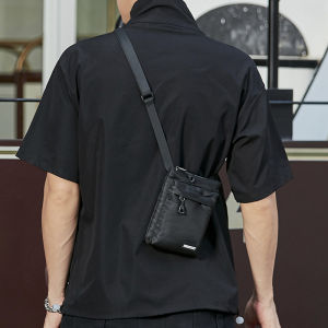 Sporty Casual Mens Crossbody Bag Simple Single Shoulder Bag Trendy Brand End&Start Soft Handle Korean Style Polyester Material