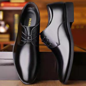 IELGY Spring and Autumn Youth British Casual Business Dress Leather Shoes Mens Shoes