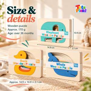 🤩 MONTESSORI TOY 🤩 WOODEN MULTI LAYER ANIMAL NESTING PUZZLE Kids Children Stacking Educational Toddler Jigsaw Early Learning Gift Boy Girl