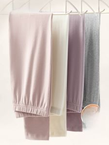 FuniBaoluo | Womens Loose Lightweight Pure Cotton Thermal Trousers Autumn Winter Bottoming Underpants Warm Pants Thin Thread Trousers