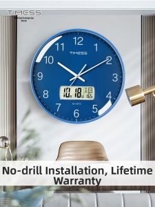 TIMESS | Stylish Wall Clock with Perpetual Calendar
