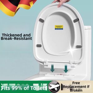 NAIFUNA | Thick Slow-Drop Toilet Seat Cover