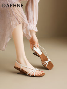Daphne | Wedge Heel Sandals Grace High Heels Fairy Style Thin Strap Roman Shoes