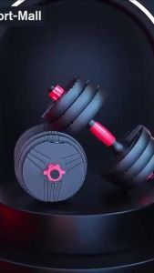 DIMOO Upgrade Dumbbell Set Adjustable Set Strength 10KG/20KG/30KG/40KG Barbell With Bold Connector Bumper Plate Combination Fitness Sport Training Gym set at home 运动器材