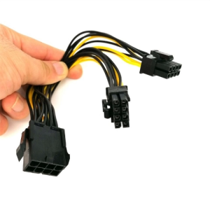 Graphics Card Power Cable 8 Pin to 2x8Pin (6+2) PCIE Dual Extension Power Splitter