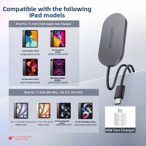 LULULOOK | Wireless Magnetic Charging Cable for iPad 35W 2m