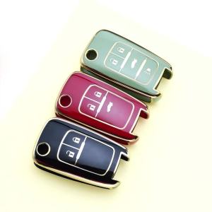 For Buick/Opel For Chevrolet Cruze Epica Lova Camaro Impala Aveo Malibu Sail Orlando 2/3/4/5 Buttons Soft TPU Car Key Case