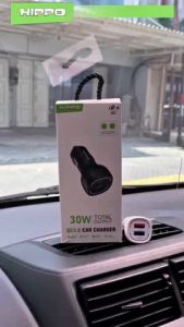 Hippo Car Charger ALF 3 Quick Fast Charging Total 30W 3.0 Casan Mobil Dual Port USB A