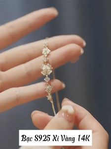 Lắc Tay Bạc Nữ S925 Cỏ 4 Lá Vòng Tay Bạc Thời Trang Tặng Bạn Gái - LT2910 - Bảo Ngọc Jewelry