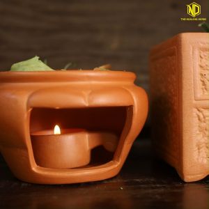 Bếp Xông Thảo Mộc Kèm Ly Bỏ Nến TM03 - Herb Burner thơm mát ngôi nhà bạn