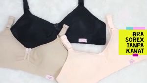 Sorex 01002 Pakaian Dalam Wanita Sport Bra / BH Basic Wanita Tanpa Kawat COD by Fiachi Store