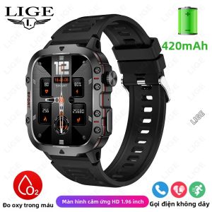 LIGE | Đồng Hồ Thông Minh LIGE Thể Dục Thể Thao Sức Khỏe Giám Sát 24H Cuộc Gọi Bluetooth Trợ Lý Giọng Nói Chống Nước Cho Android iOS Với Tính Năng Theo Dõi Nhịp Tim Và Giấc Ngủ