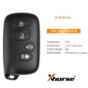1/3/5PCS XHORSE XSTO03EN XM38 for To-yota Style Universal Smart Key 4 Button