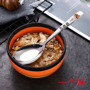 ช้อนแม่ลูกลายการ์ตูนใช้ในบ้านช้อนสแตนเลสสำหรับครอบครัว304ช้อนสำหรับเด็กช้อนข้าวเครื่องใช้บนโต๊ะอาหารสำหรับเด็กและเด็กๆ