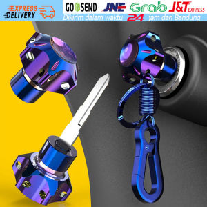 Kepala Kunci Motor Modifikasi Titanium Kepala Kunci Cnc Universal Penutup Kunci Sepeda Motor Gantungan Kunci Motor Keren Untuk Kunci Motor Diy