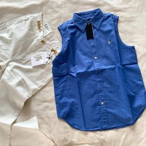 Summer New Design Sense Polo Collar Sleeveless Couple Vest Ins Trendy Leisure Commute Horse Logo Shirt