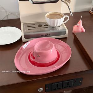 Cherry Hat Pattern Ceramic Dinner Plate